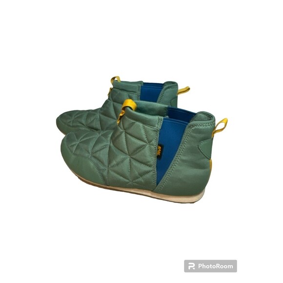 Teva Ember Mid Quilted Sneaker Boots Mens Size 7 Sage Brush Blue Nylon main image 4